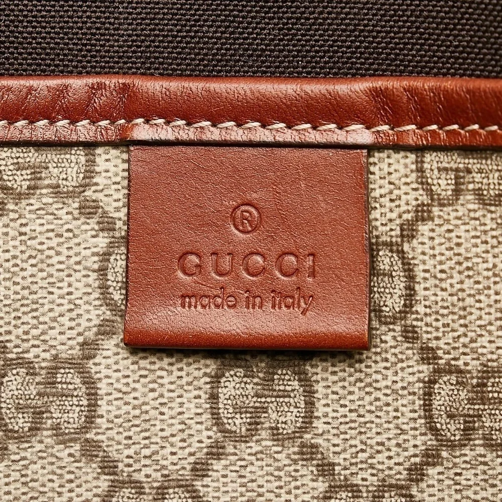 Gucci Brown GG Supreme Web Tote Bag - Picture 5 of 11